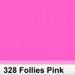 Lee Filters  328S Pliego Follies Pink 50cm x 60 cm