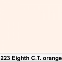 Lee Filters 223R Rollo 1/8 C.T.Orange 1.22 x 7.62 MTS