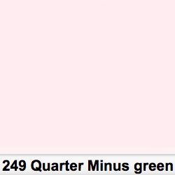 Lee Filters Rollo 249R Quarter Minus Green 1,22 x 7,62 mts 