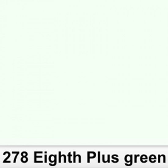 Lee Filters Pliego 278S 1/8 Plus Green 50cm x 60cm