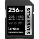 Lexar Media LSDSIPL256G Professional Silver Plus 256GB SDXC UHS-I Memory Card  Lectura 205 MB/S / Escritura 150 MB/S.