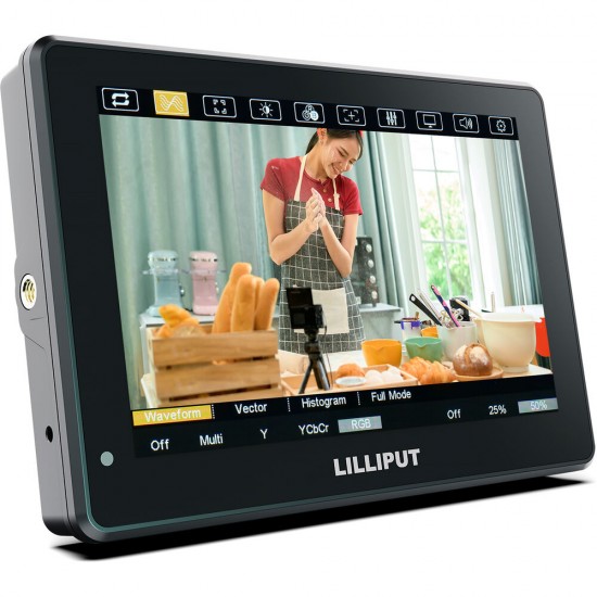 Lilliput HT7S Monitor Ultrabrillante 4K HDMI / 3G-SDI de 7"