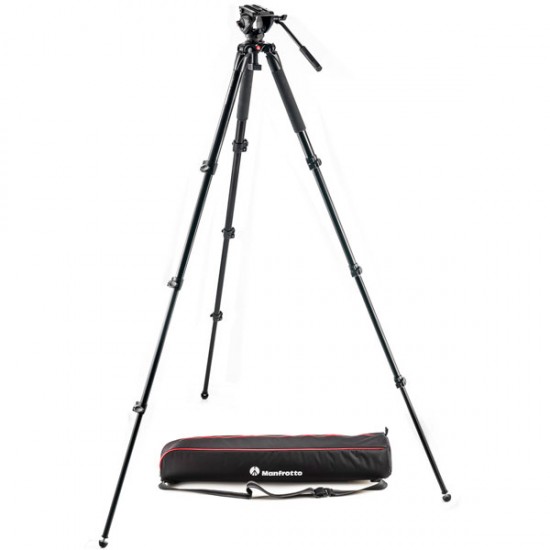 Manfrotto MVK500AQ Cabezal Fluido MVH500AH + Trípode MVT535 + Bolso