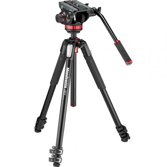 Manfrotto MVK502055XPRO3 Cabezal Video 502AH + Trípode MT055XPRO3