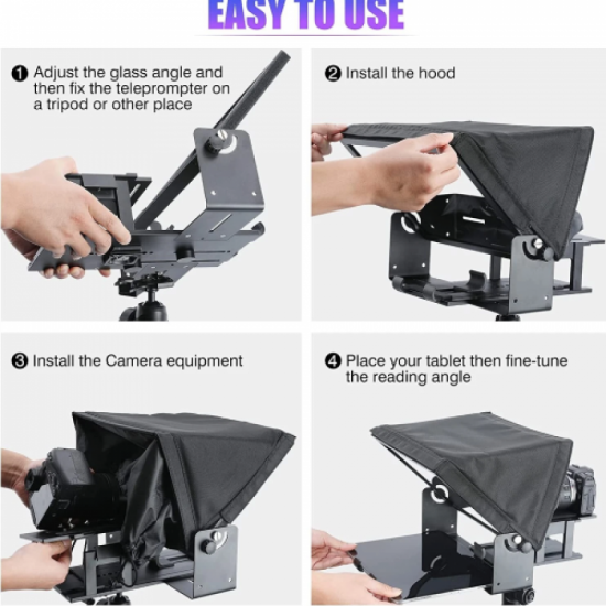 Mumba Teleprompter grande  D15 para cámara