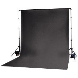 Photoflex Tela / Telón para BackDrop 3 x 3,6 m Negro (Solo tela no incluye atriles)