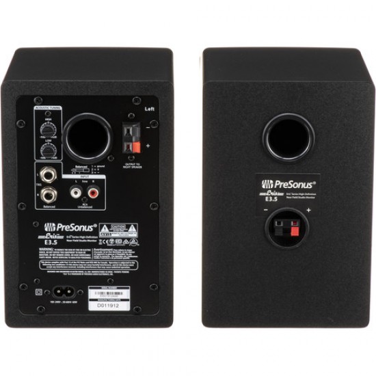 PreSonus Eris E3.5 3.5" 2-Way 25W monitor de campo (par)