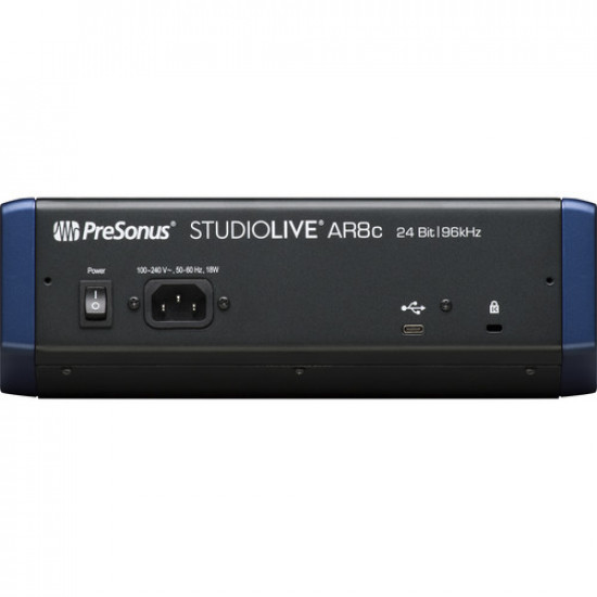 PreSonus StudioLive AR8c USB Type-C Mezclador de grabación y rendimiento híbrido de 8 canales