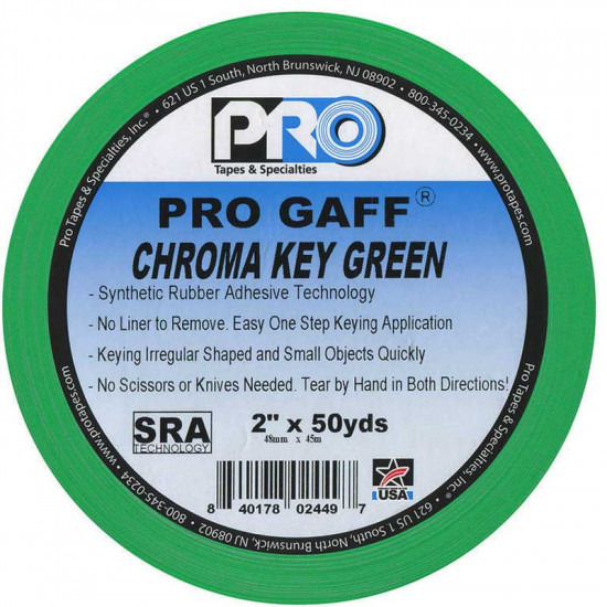 Protapes PG2CHROMA Gaffer Chroma Key 2" green Croma 45 MTS 