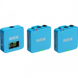 Rode Wireless GO G3 Kit de 2 Mic inalámbricos + Grabadores 32 bit (Azul)