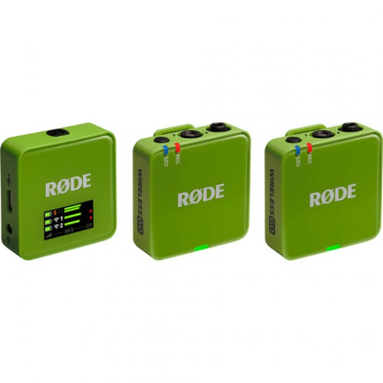 Rode Wireless GO G3 Kit de 2 Mic inalámbricos + Grabadores 32 bit (Verde)