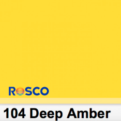 Rosco Filters 104P Pliego Deep Amber 50cm x 60 cm