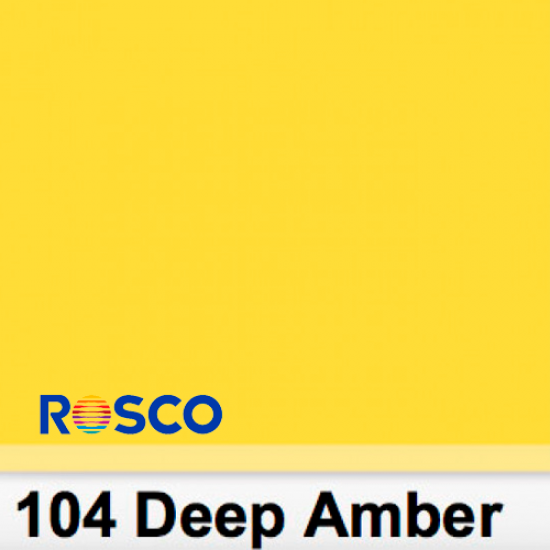 Rosco Filters 104P Pliego Deep Amber 50cm x 60 cm