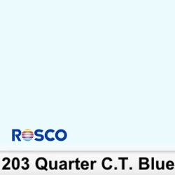 Rosco 203R Rollo 1/4 C.T.Blue  1,22 x 7,62 mts 