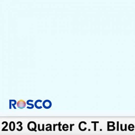 Rosco 203R Rollo 1/4 C.T.Blue  1,22 x 7,62 mts 
