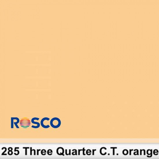 Rosco 285S Pliego 3/4 C.T.Orange 50cm x 60 cm