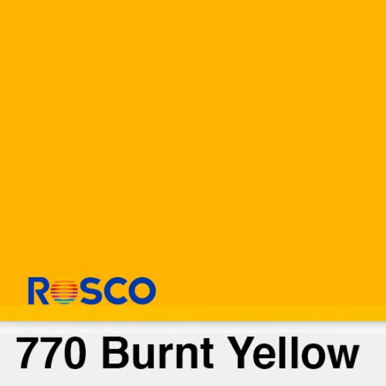 Rosco Filters 770P Pliego Burnt Yellow 50cm x 60 cm