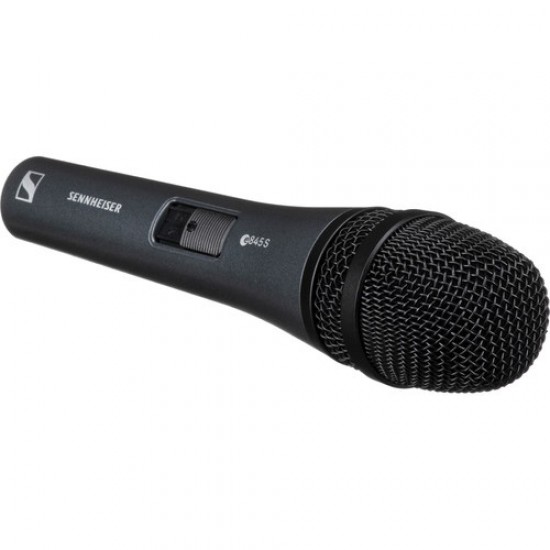Sennheiser E845S  Micrófono de mano vocal supercardioide con Switch