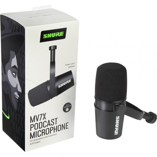 Shure MV7x Micrófono Podcast con XLR 