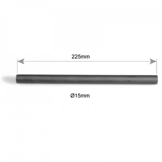 SmallRig 1690 Tubos / Rods 15mm de 22cm largo Fibra de Carbono 9"  