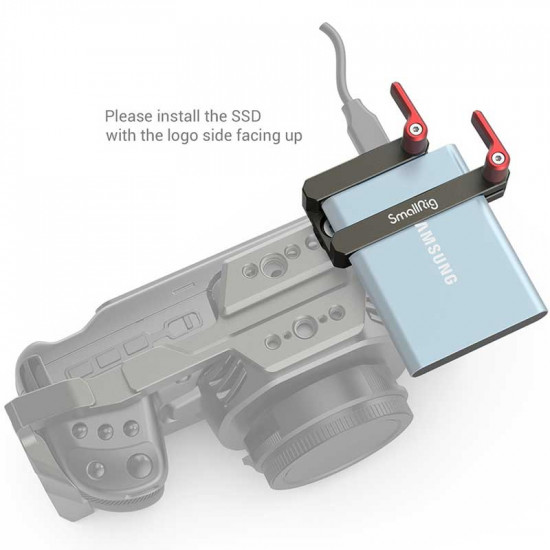 SmallRig 2767 Soporte de agarre para Samsung T5 SSD Dark Olive