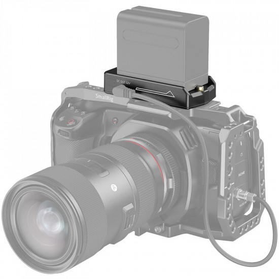 SmallRig EB2504 Placa Adapter Batería NP-F para cámaras con dos salidas 7.4V y 12V