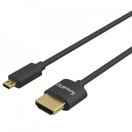 SmallRig 3042 Ultra delgado Cable Micro HDMI a HDMI 4K@60 corto de 35cm