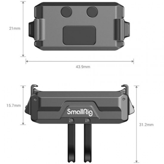 SmallRig 3662 adaptador de montaje magnético para DJI Action 2 