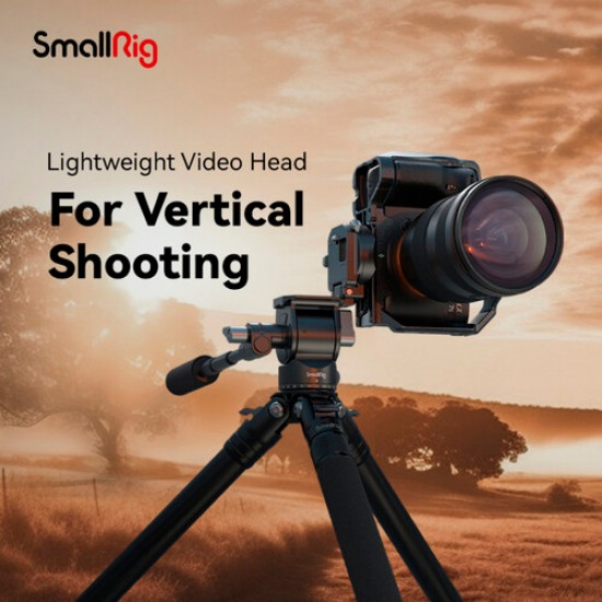 SmallRig 4104 Cabezal de video para grabación horizontal o vertical