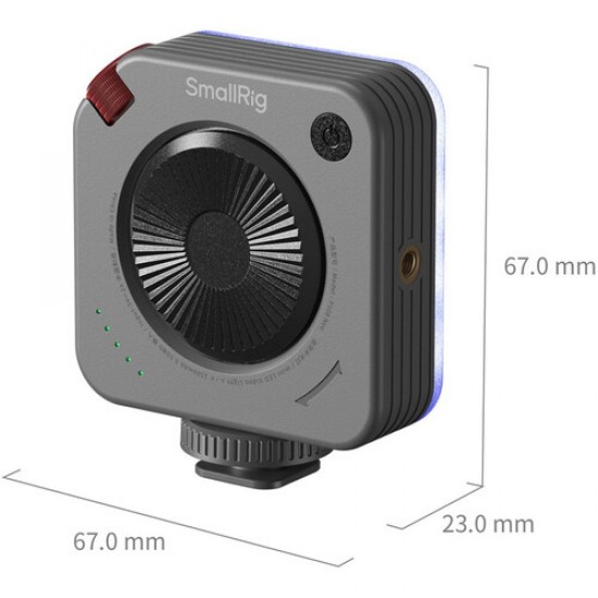 SmallRig 5821 Neo Mini RGB Luz LED Video (Nebula Gray)