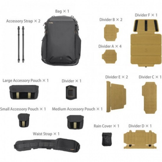 SmallRig 6521 Mochila profesional de 25L