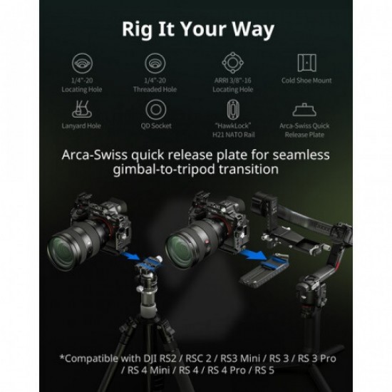 SmallRig 6702 Jaula HawkLock para a7R VI