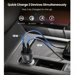 Ugreen Cargador rápido Auto a USB C PD de 36W