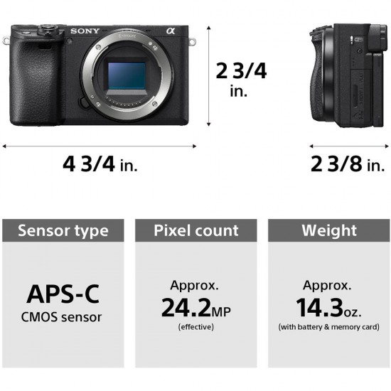 Sony a6400 Cámara APS 24,2 MP con nuevo lente 16-50mm II