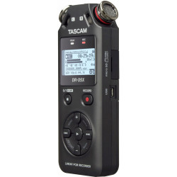 Tascam DR-05x Grabador de audio Portátil de 2 entradas / 2 pistas con micrófono estéreo integrado