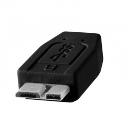 Tether Tools CU5404BLK Cable Corto USB 3.0 A Male a Micro-B de 30cm