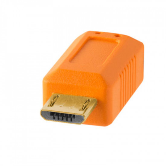 Tether Tools CU5430ORG Cable USB 2.0 A Male a Micro-B 5-Pin de 4.60mts 