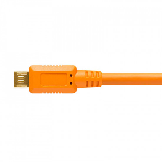 Tether Tools CU5430ORG Cable USB 2.0 A Male a Micro-B 5-Pin de 4.60mts 