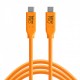 Tether Tools CUC 10-ORG Cable USB-C a USB-C de 3mts 