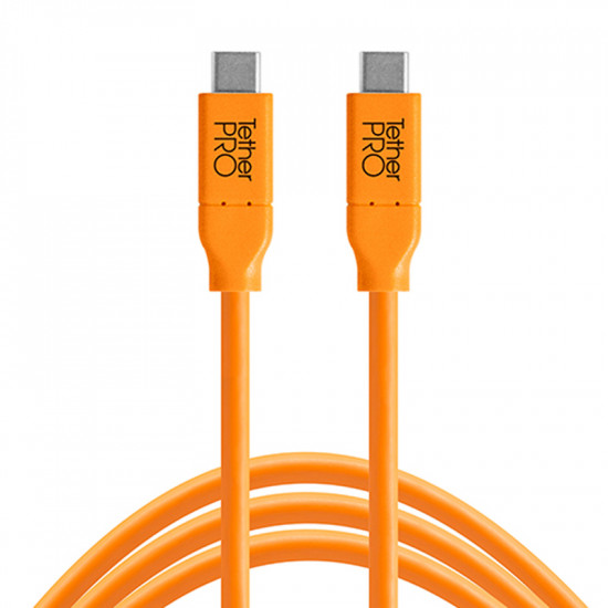 Tether Tools CUC15-ORG Cable USB-C a USB-C de 4.6mts 