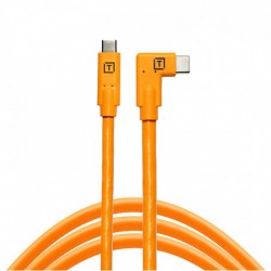 Tether Tools CUC15RT-ORG Cable USB-C a USB-C de 4.6mts en L