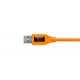 Tether Tools CUC3215ORG Cable USB-C a USB-3.0 de 4.6mts 