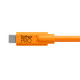Tether Tools CUC33R15ORG Cable USB-C a USB Micro B en 90grados  de 4.6mts 