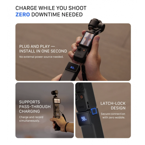 Tilta Batería externa portátil para DJI Osmo Pocket 3/4