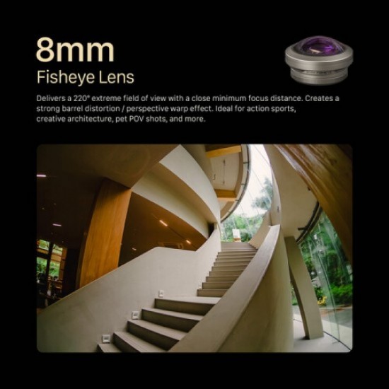 Tilta Lente 8mm Fisheye para T-Mount (Champagne)