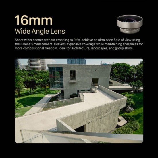 Tilta Lente 16mm Wide Angle para T-Mount (Champagne)