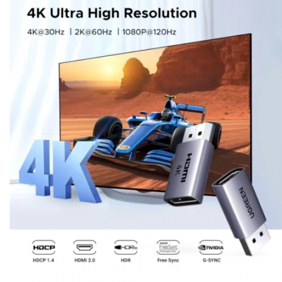 Ugreen 55935 Adaptador Hdmi hembra a DisplayPort 