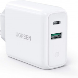 Ugreen 60468 Cargador EU de pared USB C y USB A de 30 Watts