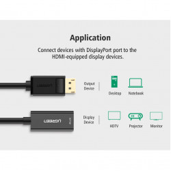Ugreen Cable Display Port macho a HDMI hembra standard 