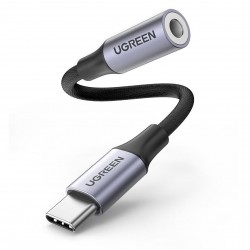 Ugreen 80154 Cable de audio USB-C a conector de 3.5mm DAC chip